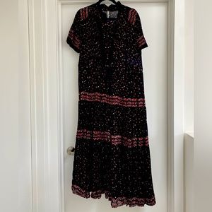Free People rare feelings maxi dress size large seems more like a medium to me.